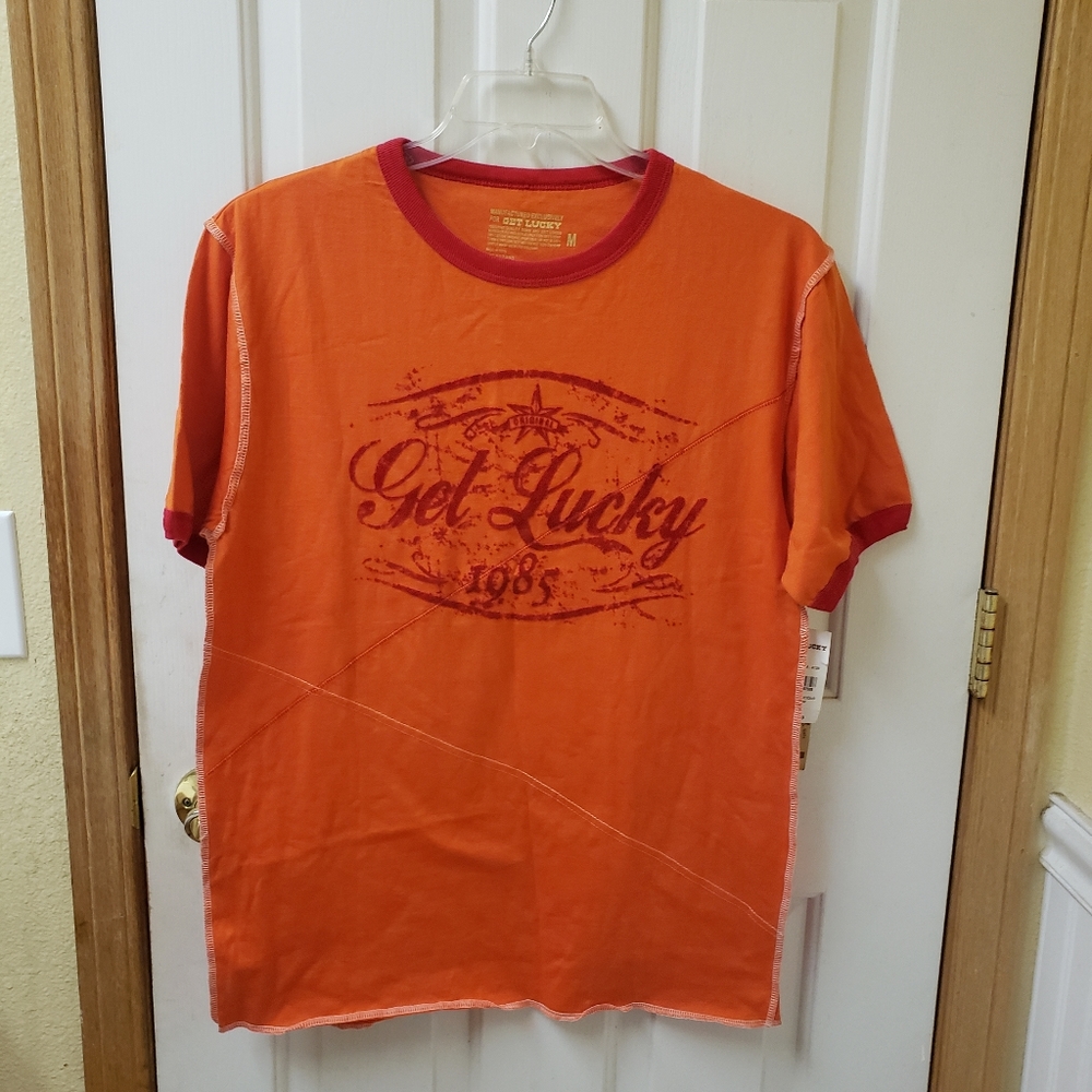 Get Lucky Orange t-shirt size medium
